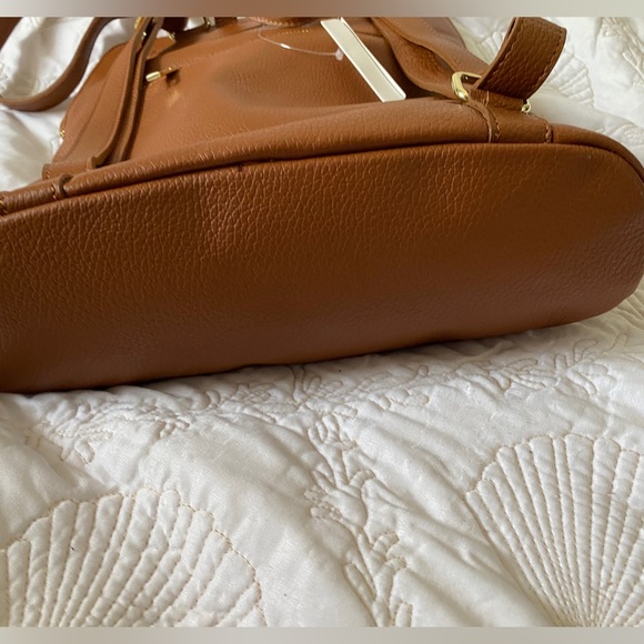 🇮🇹NWT Unica! Firenze Italy supple Leather Backpack OR Tote fits tablets easily - Picture 2 of 16